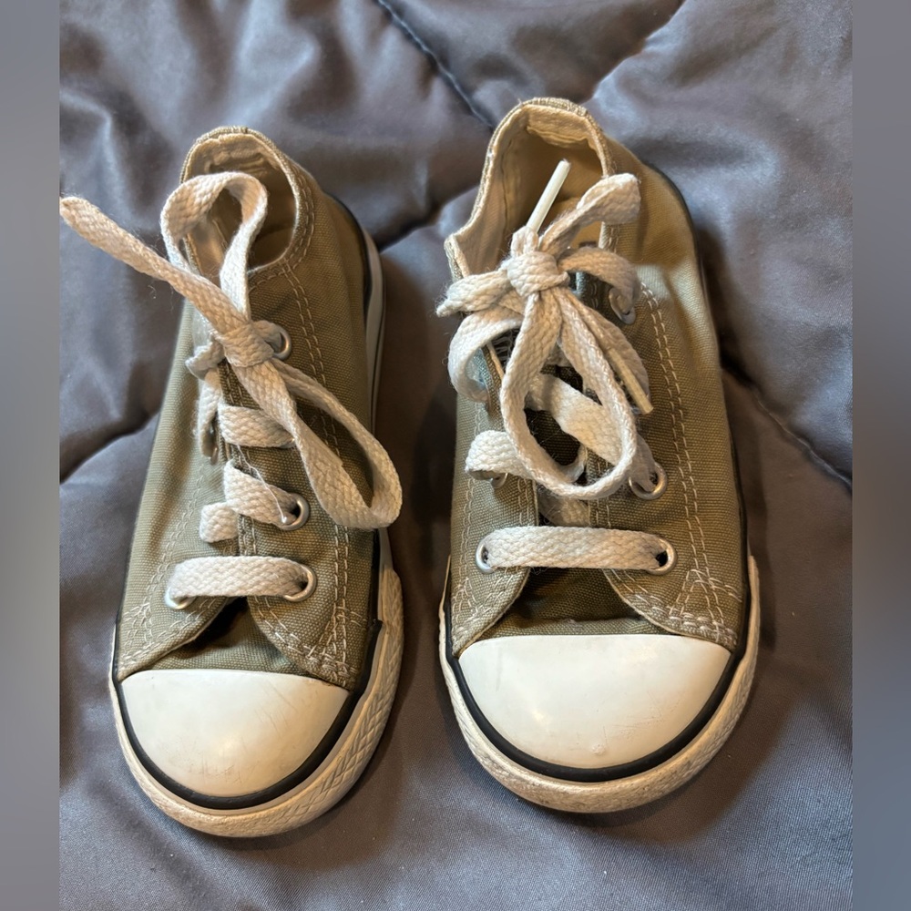 Converse Kids Gray Canvas Sneakers